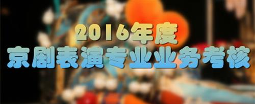 逼逼里面网站国家京剧院2016年度京剧表演专业业务考...